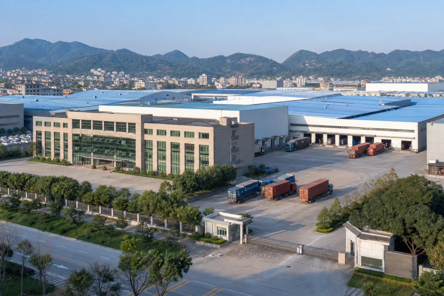 Toàn cảnh nhà máy gạch tại Trung Quốc